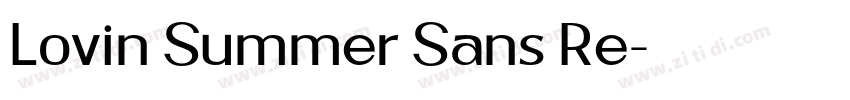 Lovin Summer Sans Re字体转换